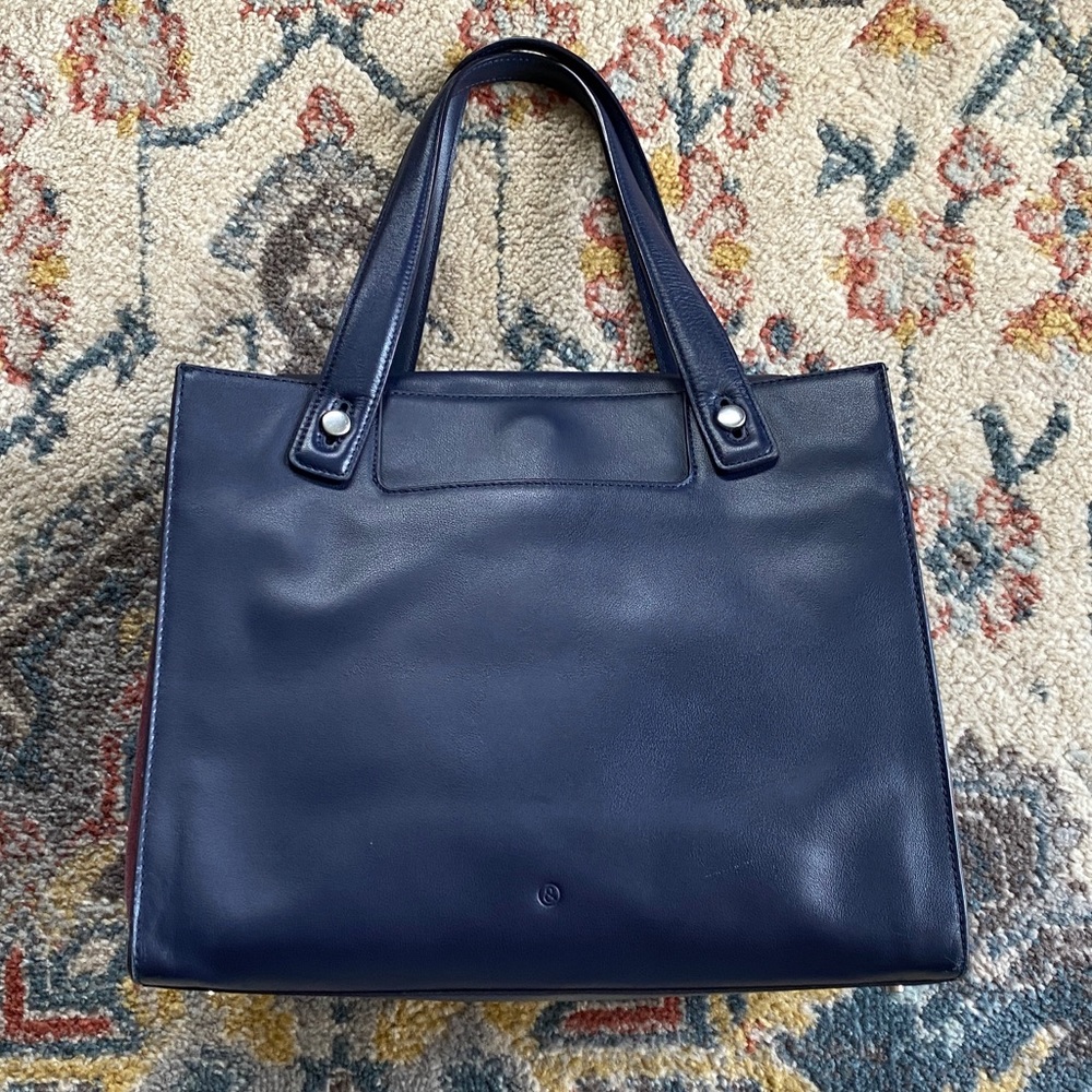 Navy Blue Leather “Treasure & Bond” Purse